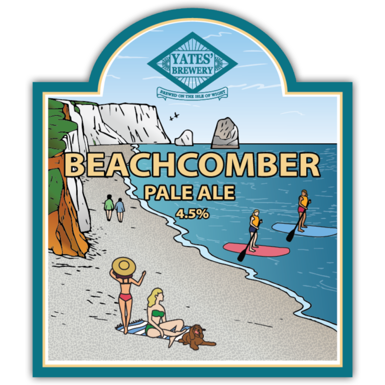 Beachcomber Pale Ale, brewed on the Isle of Wight by Yates' Brewery